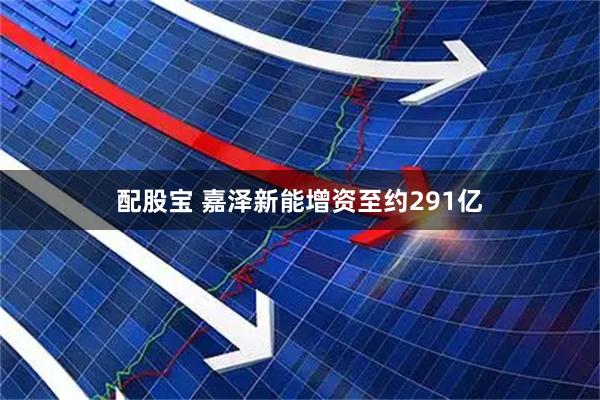 配股宝 嘉泽新能增资至约291亿